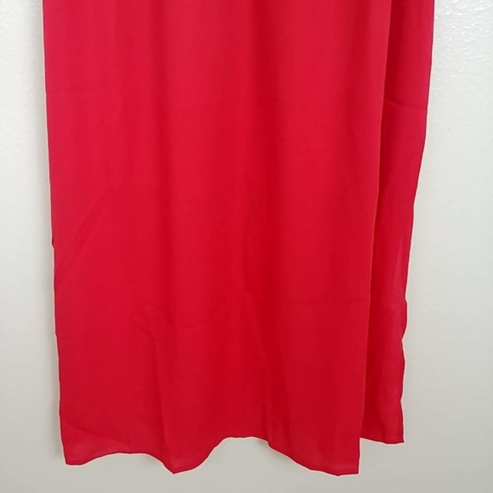 NWT Charles Henry Drawstring Scarlet Dress #3381 - Picture 5 of 8